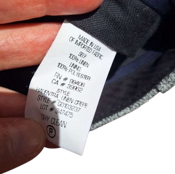 Theory Helentra Linen Crepe Cropped Wide Legged Trousers Cropped Ladies 6 USA - Picture 5 of 6